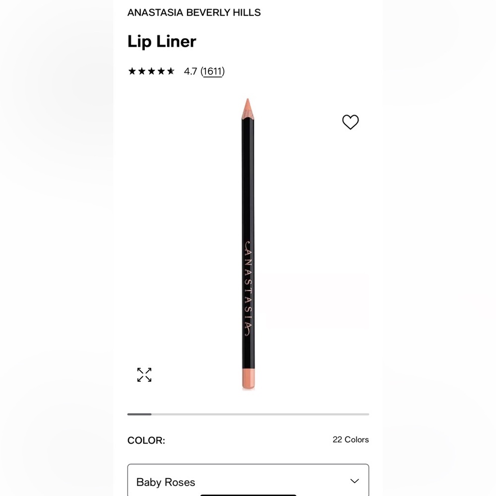 New Never Used Anastasia Beverly Hills Lip Liner in color Baby Roses